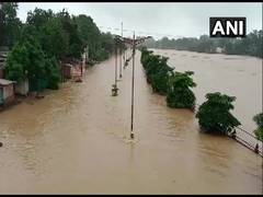 
      
      Kelo river overflows in Raigarh following incessant rainfall
      
      