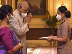 
      
      President celebrates Raksha Bandhan with nursing professionals
      
      