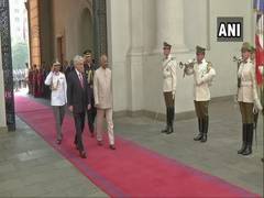 
      
      President Kovind inspects Guard of Honour at Presidential...
      
      