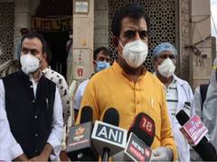 
      
      Temple sanitised with non-alcohol-based sanitisers in Indore
      
      