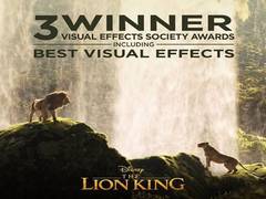 
      
      'The Lion King' wins 3 titles at Visual Effects Society Awards
      
      