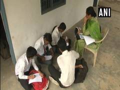 
      
      Students forced to study outside as EVMs locked in classrooms
      
      