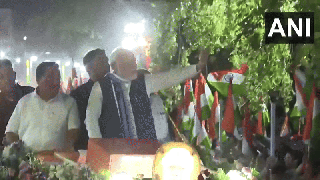 
      
      PM Modi holds mega roadshow in Ahmedabad
      
      