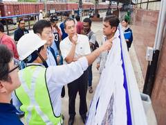 
      
      Vadodara: Japanese minister visits site of bullet train project 
      
      
