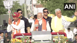 
      
      Rajasthan: PM Modi holds roadshow in Dausa
      
      