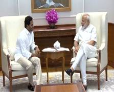
      
      Jagan Reddy arrives in New Delhi, meets PM Modi
      
      