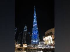 
      
      Team India's new jersey displayed at Burj Khalifa
      
      