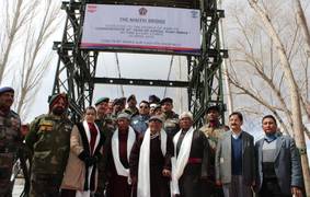 
      
      Ladakhi war veteran dedicates 'Maitri' bridge to locals
      
      