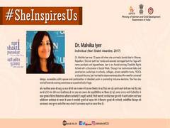 
      
       Wrote my PhD thesis with one 'extraordinary finger': Malvika...
      
      