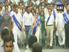 
      
      Mamata Banerjee leads 'padayatra' to create awareness on...
      
      