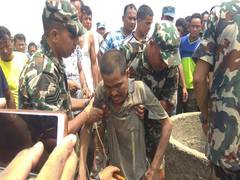 
      
      Nepal: Man rescued five days after he fell into well
      
      