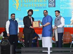 
      
      Rajeev Chandrasekhar, felicitated Manav Rachna Excellence Awards
      
      