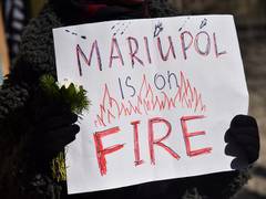 
      
      Residents in Ukraine's Mariupol who escaped Russian bombs...
      
      