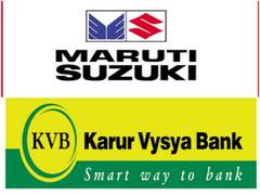 
      
      Maruti Suzuki partners with Karur Vysya Bank for finance schemes
      
      