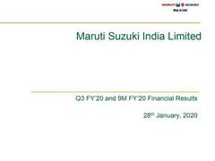 
      
      Maruti Suzuki's Q3 profit advances by 5 pc at Rs 1,565 crore
      
      