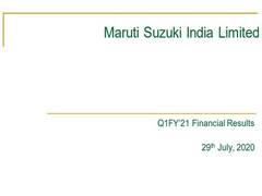 
      
      Maruti Suzuki reports net loss of Rs 249 cr in Q1
      
      