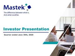 
      
      Mastek Q1 total income up 59 pc at Rs 403 cr on new client wins
      
      