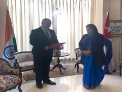 
      
      MoS Meenakashi Lekhi welcomes new Ambassador of Cuba to India
      
      