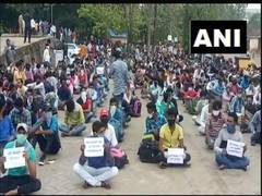 
      
      Stranded migrant workers stage protest in Mangaluru, demand...
      
      