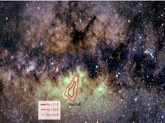 
      
      Peering under dust, study reveals radiation at galactic centre
      
      