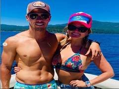 
      
      Miranda Lambert spends quality time with husband Brendan...
      
      