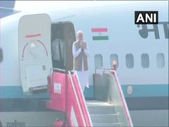 
      
      PM Modi arrives in Ahmedabad to welcome President Trump
      
      