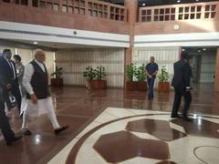 
      
      Modi, among other BJP leaders arrive for Parliamentary party...
      
      