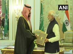 
      
      India, Saudi Arabia ink 12 agreements
      
      