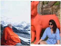 
      
      Twinkle Khanna imitates Modi, calls meditation photography...
      
      