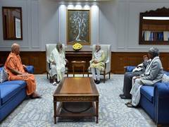 
      
      Ram Temple Trust delegation meets PM, invites him to Ayodhya
      
      