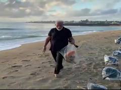 
      
      Leading by example, Narendra Modi puts out video of plogging...
      
      