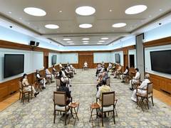 
      
      PM Modi interacts with newly-elected BJP Rajya Sabha MPs
      
      