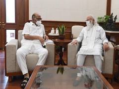
      
      Sharad Pawar meets PM Modi in Parliament
      
      