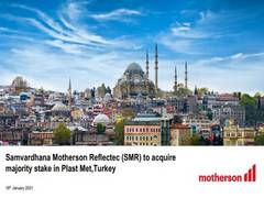 
      
      Motherson Sumi subsidiary acquires majority stake in Turkey's...
      
      