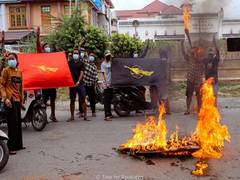 
      
      Myanmar protestors mark anniversary of 1988 uprising
      
      