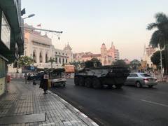 
      
      Myanmar junta rolls in armoured vehicles to major cities,...
      
      