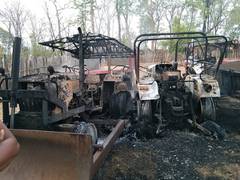 
      
      Maharashtra: Naxals set 4 tractors, 2 tankers on fire in...
      
      