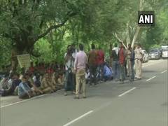 
      
      MP: NCC cadre stage protest; demand reservation in state police 
      
      