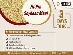 
      
      NCDEX completes soy complex basket with hi-pro soybean meal...
      
      