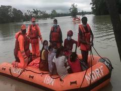 
      
      NDRF carry out rescue operation in Assam's flood-affected areas
      
      