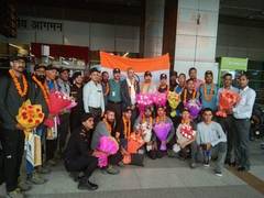
      
      NSG team returns to Delhi after summitting Mt Everest
      
      
