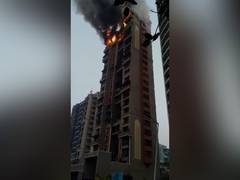 
      
      Fire breaks out at high-rise apartment building in Navi Mumbai
      
      