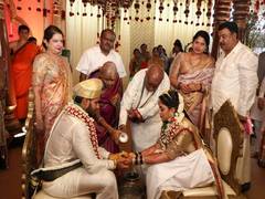 
      
      HD Kumaraswamy's son Nikhil marries M Krishnappa's...
      
      