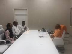 
      
      Nishad Party chief Sanjay Nishad meets Yogi Adityanath
      
      