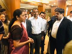 
      
      Nitin Gupta meets Finance Minister Nirmala Sitaraman 
      
      