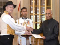 
      
      Norwegian Ambassador-designate presents his credentials to...
      
      