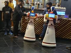 
      
      Odisha: Made in India robots to serve food at this...
      
      