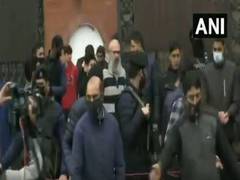 
      
      Omar Abdullah walks out of detention sporting long beard 
      
      