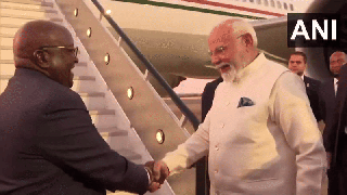 
      
      PM Modi concludes five-nation tour, departs from Namibia
      
      