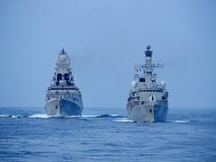 
      
      Sea phase of India-UK maiden Tri-Service exercise 'Konkan...
      
      
